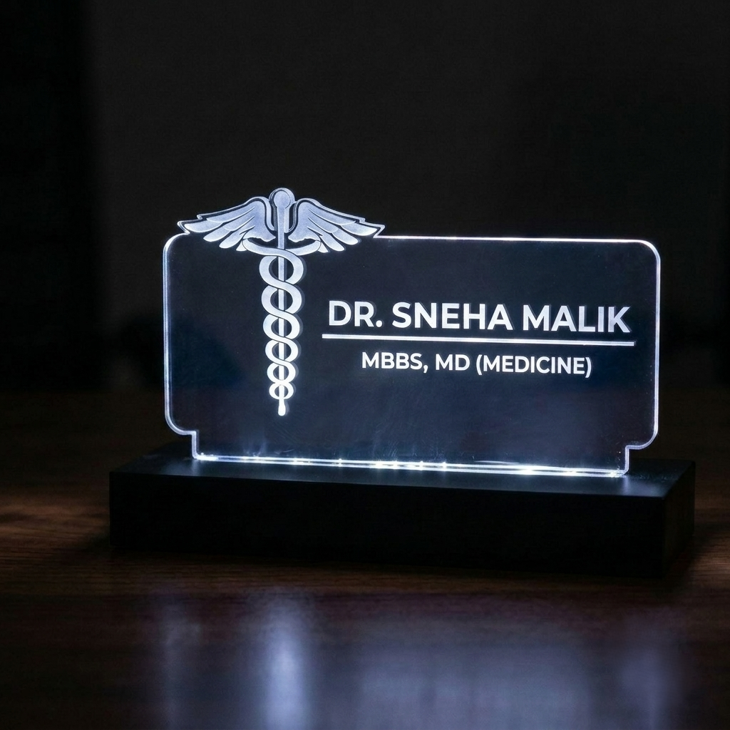 YOUD LED Customized Photo Frame | Custom Acrylic Desk Lamp