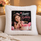 Youd Premium Square White Fur Photo Cushion