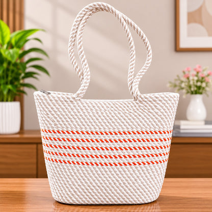 YOUD Rope Handbag | Cotton Tote Handmade Bag for Women
