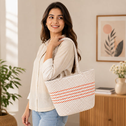 YOUD Rope Handbag | Cotton Tote Handmade Bag for Women