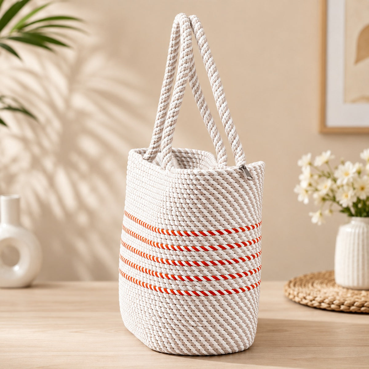 YOUD Rope Handbag | Cotton Tote Handmade Bag for Women