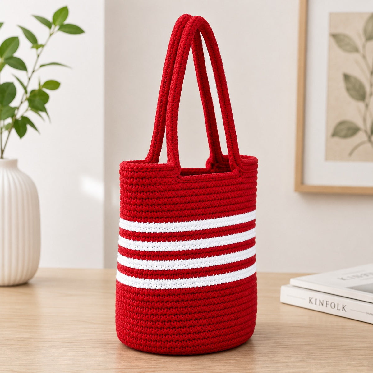 YOUD Rope Handbag | Cotton Tote Handmade Bag for Women