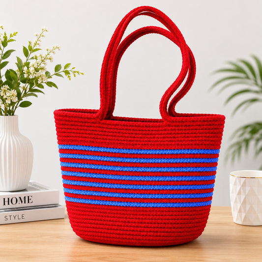 YOUD Rope Handbag | Cotton Tote Handmade Bag for Women