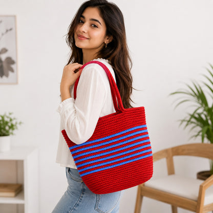 YOUD Rope Handbag | Cotton Tote Handmade Bag for Women