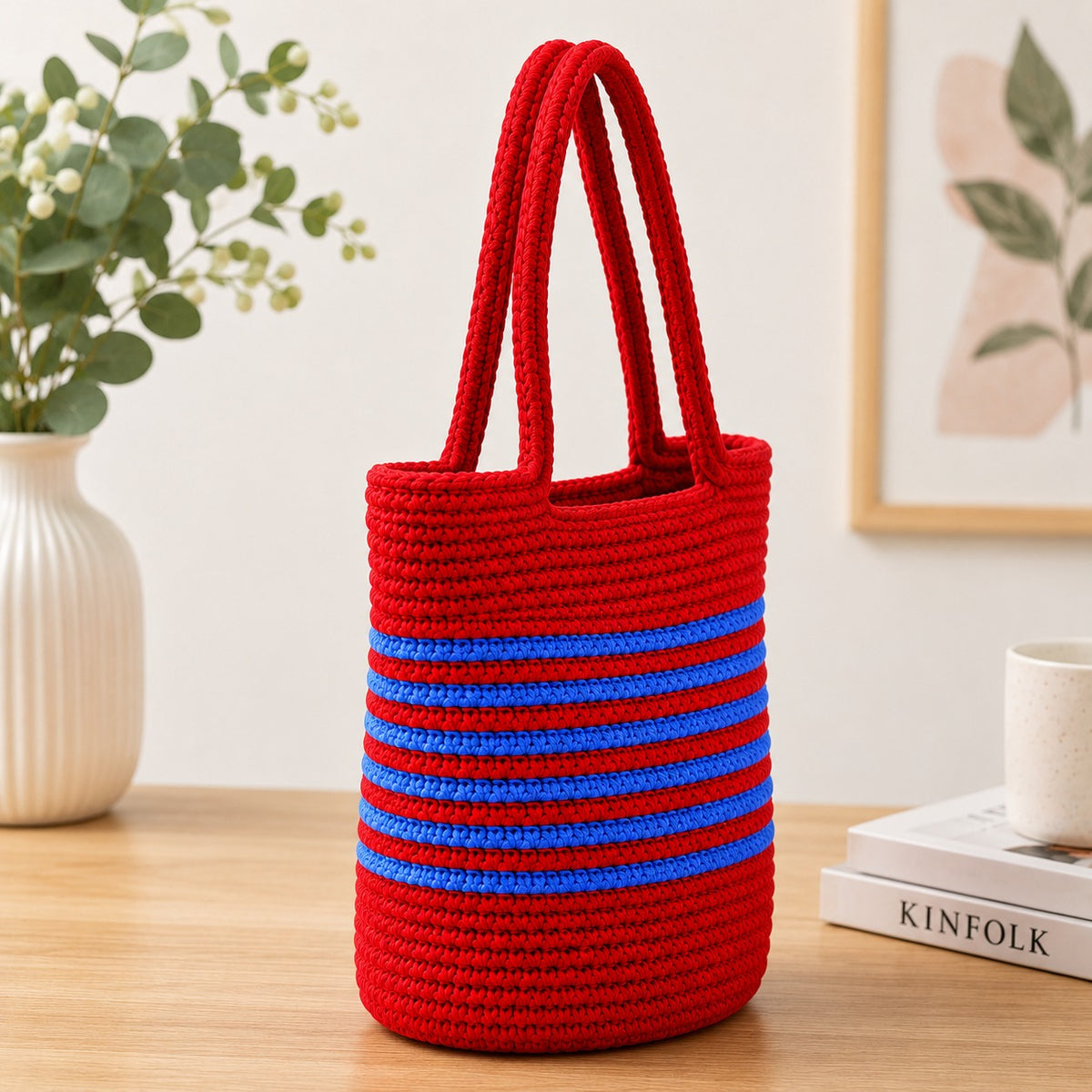 YOUD Rope Handbag | Cotton Tote Handmade Bag for Women