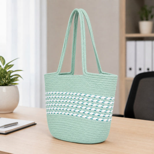 YOUD Rope Handbag | Cotton Tote Handmade Bag for Women