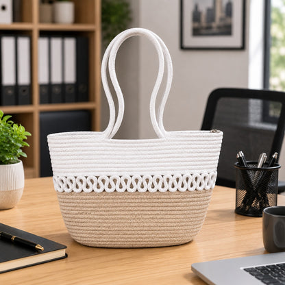 YOUD Rope Handbag | Cotton Tote Handmade Bag for Women